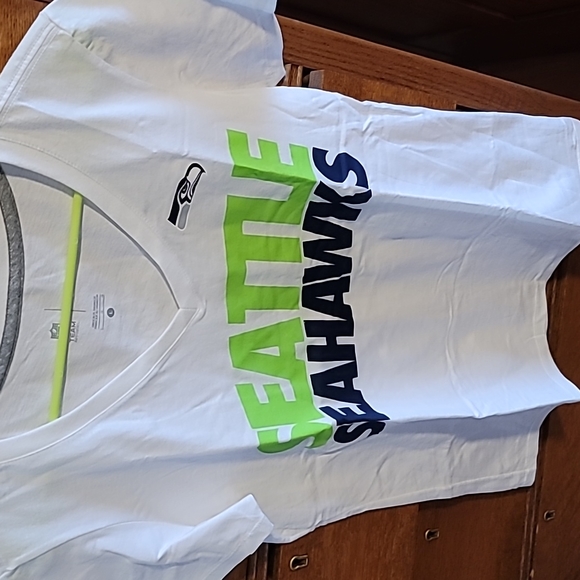 SEAHAWKS Nike NFL Ladies V- neck Size L - Picture 1 of 4